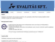 Tablet Screenshot of kvalitaskft.hu